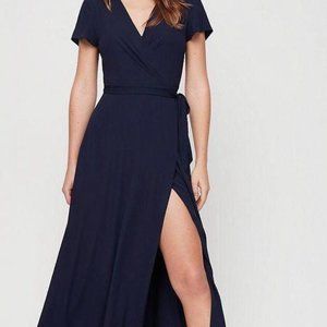 Aritzia Babaton Slit Wrap Dress